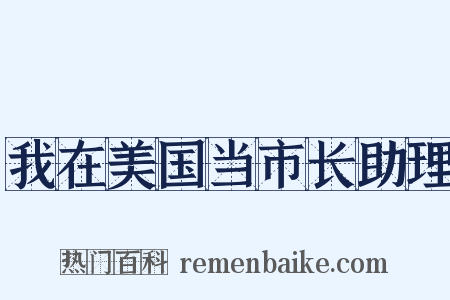 我在美国当市长助理是什么意思的图片
